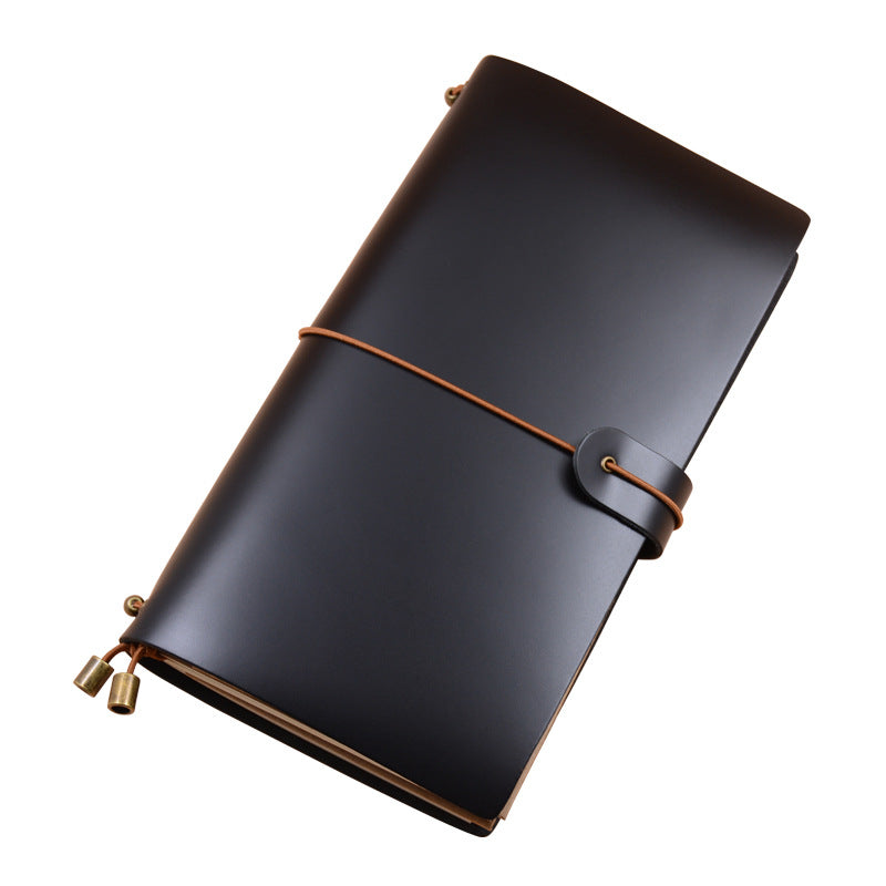 Wholesale Vintage Cowhide Strap Oil Leather Notebook Genuine Leather Cover